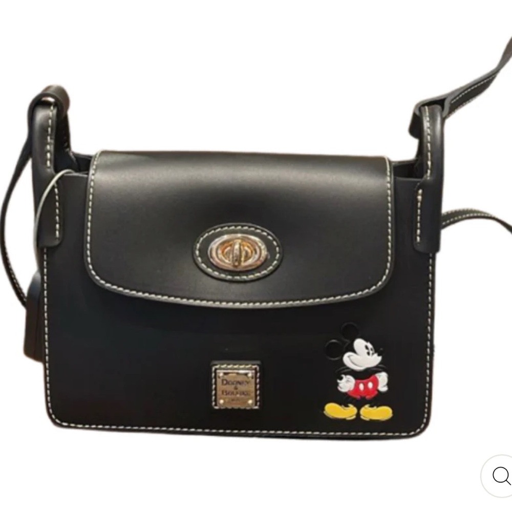 Dooney & Bourke 2025 Black Pinky Crossbody Bag with Mickey Mouse Design